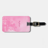 Schattigee Fairy Mushroom en Flower Bagagelabel (Voorkant horizontaal)