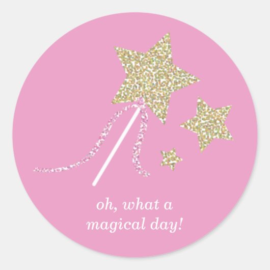 Schattigee Fairy Princess Party Favor Stickers (Voorkant)