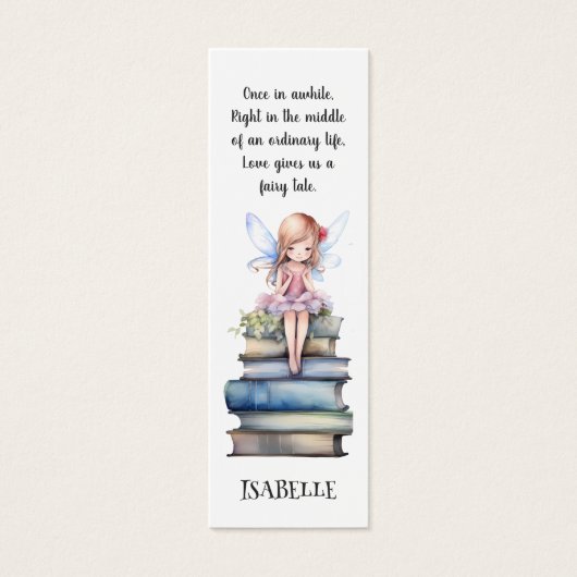 Schattigee Fairy Quote Boeken Mini Bladwijzer Mini Visitekaartjes (Voorkant)