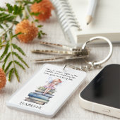 Schattigee Fairy Quote Boeken Sleutelhanger (Voorkant Rechts)