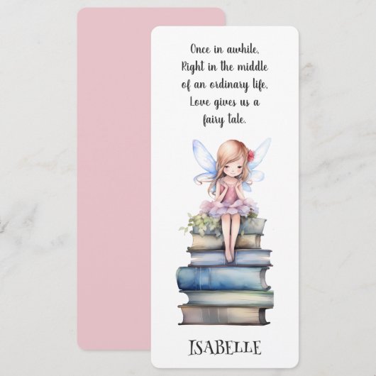 Schattigee Fairy Quote Books Bladwijzer (Voorkant / Achterkant)