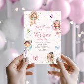 Schattigee Fairy verjaardagsuitnodiging, Pixie Par Kaart