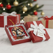 Schattigee Familie Kerstsneeuw Wereldbol Foto