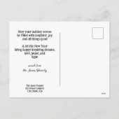 Schattigee Familie Kinderen Sneeuwman Vrolijk Kers Feestdagenkaart (Achterkant)