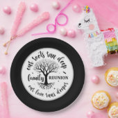 Schattigee Familie reünie partij Papieren Bordje (Feest)