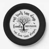 Schattigee Familie reünie partij Papieren Bordje (Voorkant)