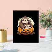 Schattigee familie van luiaards Essential T-Shirt Acryl Bord (Huwelijk)