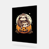 Schattigee familie van luiaards Essential T-Shirt Acryl Bord (Hoek)