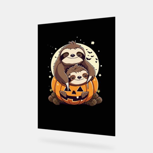 Schattigee familie van luiaards Essential T-Shirt Acryl Bord (Hoek)