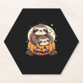 Schattigee familie van luiaards Essential T-Shirt Kartonnen Onderzetters (Voorkant)