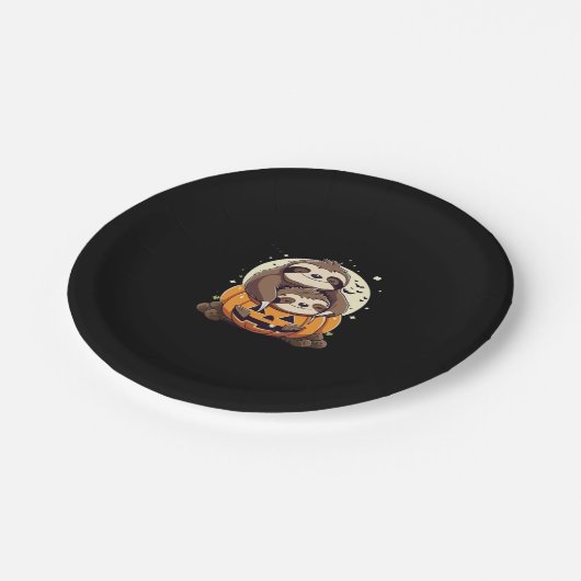 Schattigee familie van luiaards Essential T-Shirt Papieren Bordje (Gekanteld)