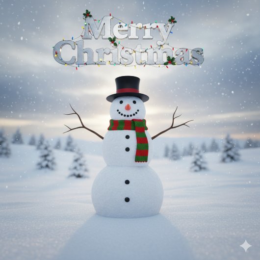 Schattigee familie Vrolijk Kerstfeest Ornament Kaart