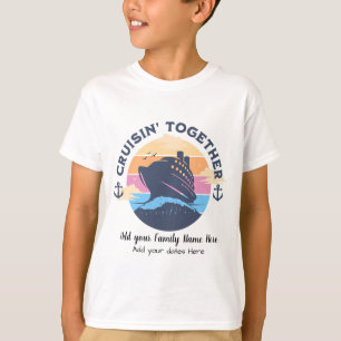 Schattigee Familiecruise Sunset Kleuren KINDER PER T-shirt