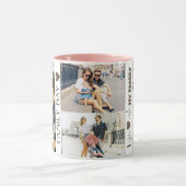 Schattigee familie's dag fotocollage koffie Mok (Midden)