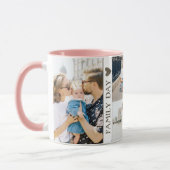 Schattigee familie's dag fotocollage koffie Mok (Links)