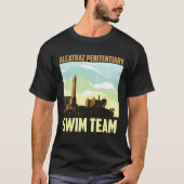 Schattigee Fancy Alcatraz Penitentiaire Zwemteam H T-shirt (Voorkant)