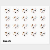 Schattigee Fancy Ratten & Regenboogharten - Ik hou Hart Sticker (Vel)