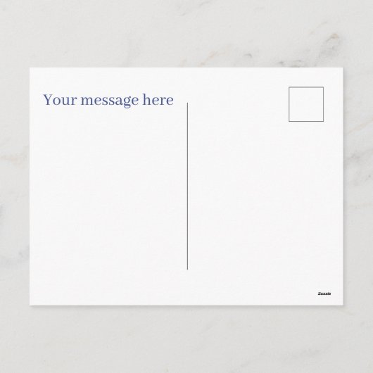 Schattigee fantasie eenhoorn bericht toevoegen 4 j feestdagenkaart (Achterkant)