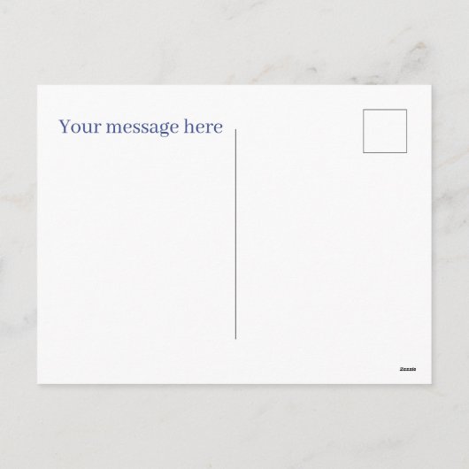 Schattigee fantasie eenhoorn bericht toevoegen 4 j feestdagenkaart (Achterkant)