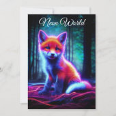 Schattigee fantasie gloeivos met bioluminescente a kaart (Voorkant)