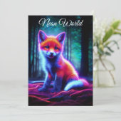 Schattigee fantasie gloeivos met bioluminescente a kaart (Staand voorkant)