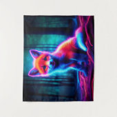 Schattigee fantasie gloeivos met bioluminescente a wandkleed (Voorkant)