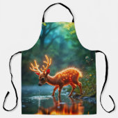 Schattigee fantasieherten gloeien lichtgevende die schort (Voorkant)