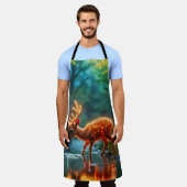 Schattigee fantasieherten gloeien lichtgevende die schort (Gedragen)