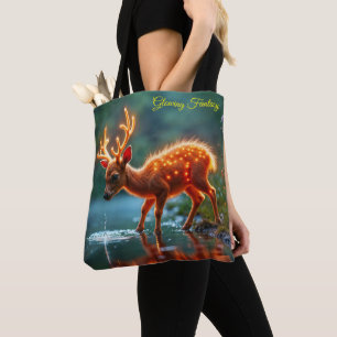 Schattigee fantasieherten gloeien lichtgevende die tote bag