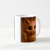 Schattigee fantasiekat koffiemok (Voorkant rechts)