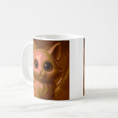 Schattigee fantasiekat koffiemok (Voorkant links)
