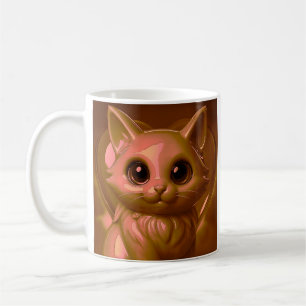 Schattigee fantasiekat koffiemok