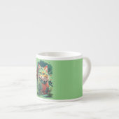 Schattigee Fantasy Color Splash Cat Design Espresso Kop (Voorkant rechts)