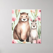 Schattigee Fantasy Critters Canvas Afdruk (Voorkant)