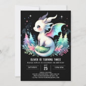 Schattigee Fantasy Dragon Verjaardag Kaart (Voorkant)