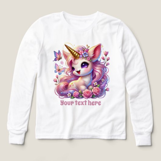 Schattigee Fantasy Eenhoorn Meisjes Aanpasbaar (Voorkant)