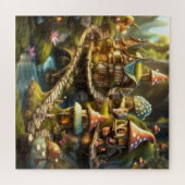 Schattigee Fantasy Gnome Mushroom Fairy Tale Puzze Legpuzzel (Horizontaal)