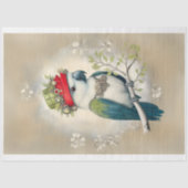 Schattigee Fantasy Steampunk Parrot Pet J6R Decoup Tissuepapier (Voorkant)