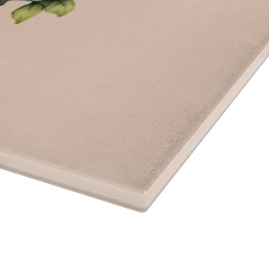 Schattigee Farmcore Pig in Overalls met Bloemen Snijplank (Hoek)