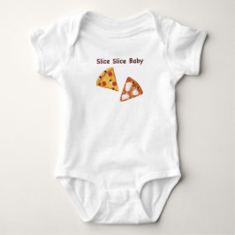 Schattigee fastfoodpizza - Kawaii junkfood gezicht Romper