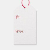 Schattigee Faux Felt Sneeuwman Cadeaulabel (Achterkant)