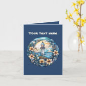 Schattigee faux gebrandschilderd glas vuurtoren te kaart (Gele Bloem)