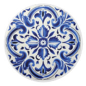 Schattigee faux tegel Portugees Keramische Knop (Voorkant)