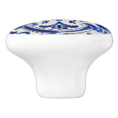 Schattigee faux tegel Portugees Keramische Knop (Zijkant)