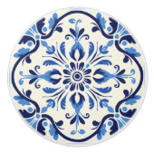 Schattigee faux tegel Portugees Keramische Knop (Voorkant)