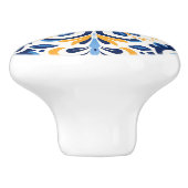 Schattigee faux tegel Spaans Keramische Knop (Zijkant)