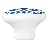 Schattigee faux tegel Spaans Keramische Knop (Zijkant)