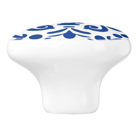 Schattigee faux tegel Spaans Keramische Knop (Zijkant)