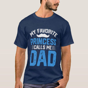 Schattigee favoriet Prinses woord kunst Papa T-shirt