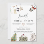 Schattigee Favoriete Dingen & Exchange Cadeau Kers Kaart (Voorkant)